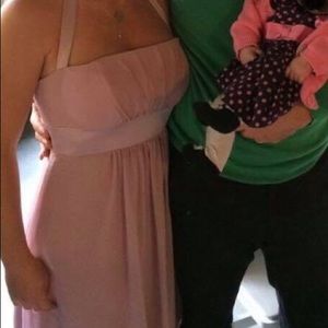 Alfred Angelo blush bridesmaid dress